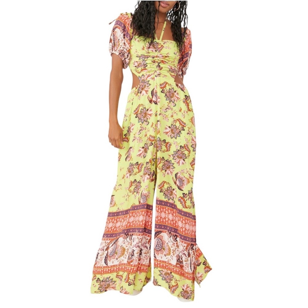 Free People Bali Citrus Skies Jumpsuit